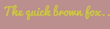 Image with Font Color CCCC33 and Background Color BC8F8F